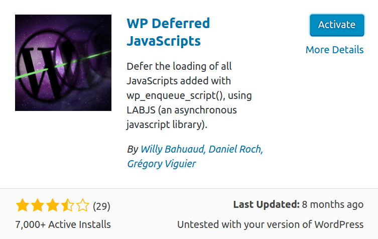 wp deferred javascript plugin
