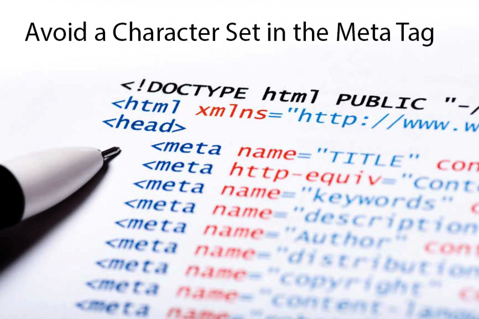 Avoid a Character Set in the Meta Tag