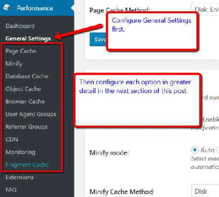 General Settings How To Configure W3 Total Cache