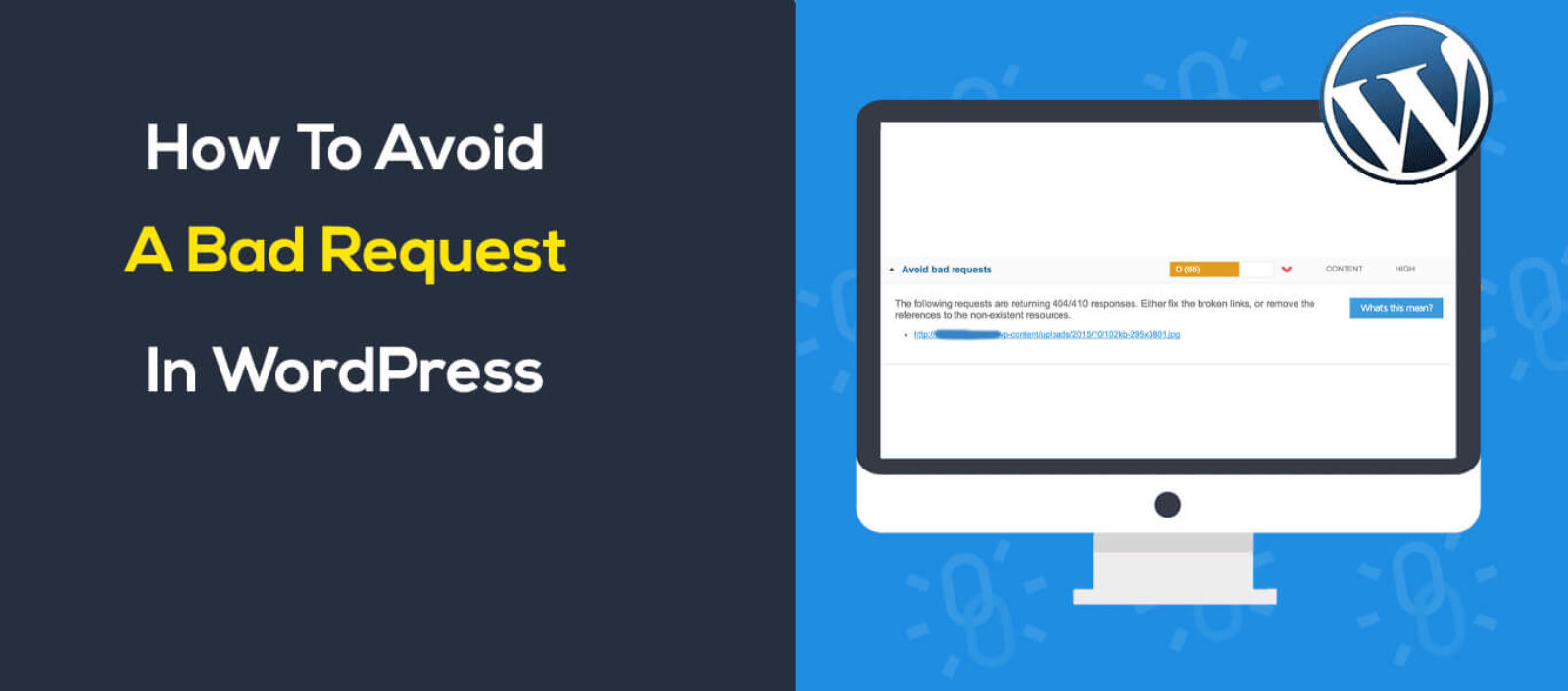 How to Avoid A bad Request in WordPress